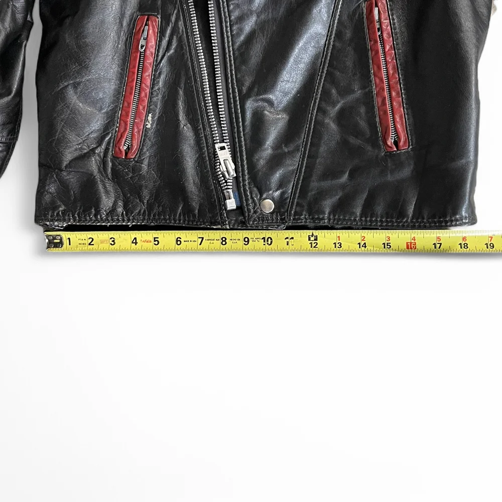 ジャケット・アウター 70s vintage Bristol 2tone lether jacket Vintage 1970s Bristol Leather Motorcycle Jacket - Cafe Racer Style